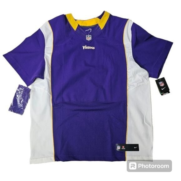 Nike NFL Vikings 2012 On Field Jersey Sz 3X 5G Blank Minnesota Football NWT - Picture 1 of 13